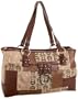 Etienne Aigner Geometric Patchwork Tote,Neutral Patchwork,one size