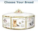 I Love My Dog Italian Charm Bracelet Style Porcelain Music Box: Unique Dog Lover Gift