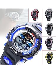 Children Women Sport Watch 6 Colors With Dual Movement/Dual Time/Stopwatch/Week/Alarm/Calendar/SPL/CHRONO/EL Backlight - JUST ARRIVE!!!