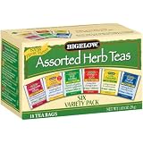 Assorted Herbal Tea. 1 case. 108 tea bags. by Bigelow