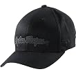 Troy Lee Designs Signature Youth Boys Flexfit Casual Wear Hat w/ Free B&F Heart Sticker Bundle - Black