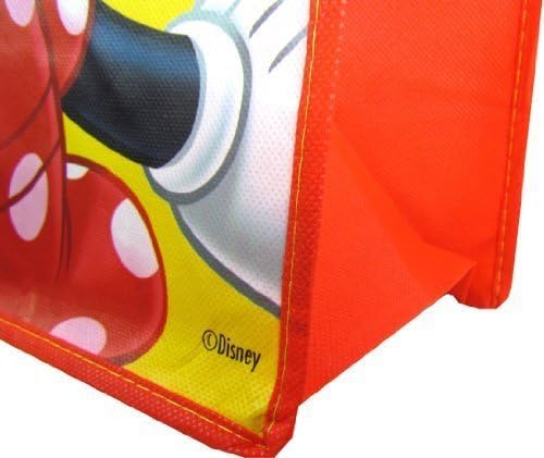 6-pack Disney Minnie Mouse Bowtique Tote Bags Set (size 13.5 in X 15.3 in X 6 in) (6 Bags $51.00 Value) and Disney Princess Stickers Set (3"x6" - 4 Sheets - $3.99 Value) - Minnie Mouse Birthday Party Supplies for girls and Birthday Party Favors for Girls, Disney Totes are Reusable, High Quality, Great for Birthday Party Stickers Have Princess Ariel, Snow White, Belle, Jasmine, Cinderella and Little Mermaid