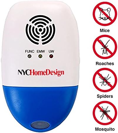 Ultrasonic Pest Repeller - Patented Pest Repelling Technology - Non-Toxin No Fragrance - Best Indoor Outdoor Plug In Pest Control - Repels Mosquitos Flies Mice Cockroaches Rodents Ants Rats