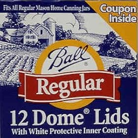 <b>Lids Canning Dome Regular Mouth Box Of 12</b>