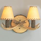 Monte Carlo GL2WSWI 2-Light Antler Wall Sconce, Weathered Iron