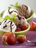 Wallmonkeys Peel and Stick Wall Decals - Yogurt and Chocolate Ice Cream in a Bowl Close up - 24"H x 18"W Removable Graphic Wallmonkeys Peel and Stick Wall Decals - Yogurt and Chocolate Ice Cream in a Bowl Close up - 24"H x 18"W Removable Graphic