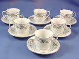 Clarabelle Children's Set of Six Tea Cups & Saucers