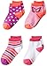 Stride Rite Little Girls' 4 Pack Butterfly and Dots Quarter
