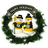 Green Bay Packers Team Snowman Wreath
