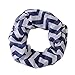 Pop Fashion Womens Infinity Scarves with Lightweight Chevron Scarf Print Pattern