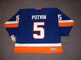 DENNIS POTVIN New York Islanders 1983 CCM Vintage Throwback Away Hockey Jersey