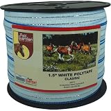 1.5 White Polytape w  Blue trim for Electric Fence by LACME