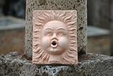 Wind mit Pustebacken,Terracotta,Wanddeko
