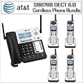 AT&T SB67118 4-Line Extendable Range Corded-Cordless Small Business Phone System With AT&T 4-Line Expansion Handset 4 Pack
