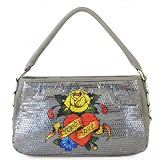 Ed Hardy Eternal Love Agnes Shoulder Bag - Silver