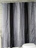 Madrid Silver Fabric Shower Curtain