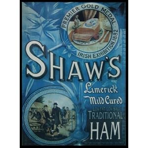 Shaws Ham - Vintage Advertising - Large Metal Wall Sign