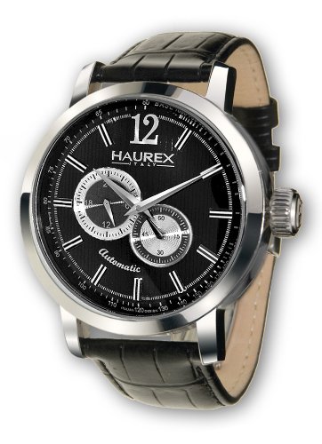 Haurex Italy Herrenuhr Maestro Automatic Black Dial Watch #AA330UNS Preisvergleich