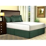 300TC Sateen Stripe Tailored Bed Skirt with 14' Drop