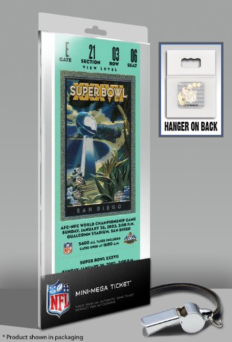Super Bowl XXXVII (37) Mini-Mega Ticket