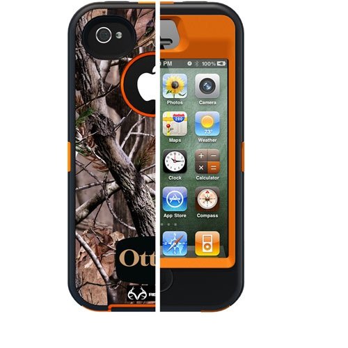 Defender Realtree Android Guys Series Camo Pattern Orange Hybrid Packagingblaze Iphone Caseholster Retail