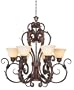 Vicosa Collection Terra Cotta Bronze Finish Chandelier