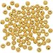 Gold Plated Stardust Sparkle Round Beads 3mm (50)