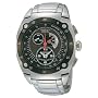 A Seiko Sportura Kinetic Mens Chrono Date SS Watch #SNL043P1