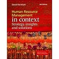 Human Resource Management in Context: Strategy, Insights and Solutions
