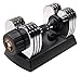 The Stamina Versa-Bell II 50 lb. Pro Dumbbell is nine dumbbells in one. This innovative 10 to 50 pounds adjustable dumbbell replaces nine individual dumbbells, but is the size of one so you save space and money without sacrificing quality. It s the perfect way to add dumbbells to your home workout area.