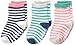 Carter's Baby Girls' Newborn Computer Stripe Socks (Pack of 3)