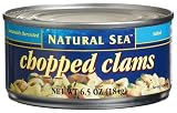 Natural Sea Chopped Clams, 6.5-Ounce Tins (Pack of 6)