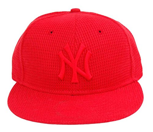 MLB New York Yankees New Era 59Fifty Waffle Red Fitted Hat Cap