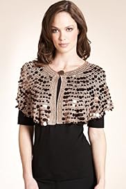 Autograph Crochet Sequin Cape