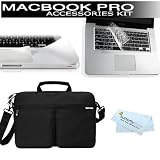 Macbook Pro 13" Protection Bundle Kit Includes Incase Nylon Sling Sleeve for 13" MacBook Pro (Black) + Moshi PalmGuard for Macbook Pro 13" + Moshi ClearGuard Keyboard Protector for MacBook Pro 13" + BONUS Butterfly Photo Microfiber Cleaning Cloth