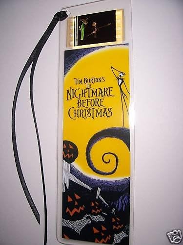 NIGHTMARE BEFORE CHRISTMAS movie film cell bookmark memorabilia collectible disney animation