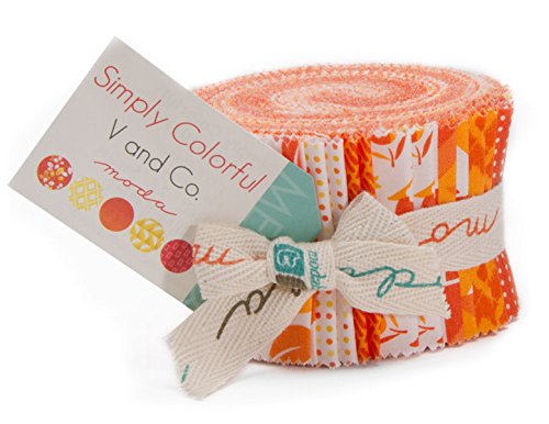 Simply Colorful Orange by V and Co. Moda Junior Jelly Roll, Set of 20 2.5x44-inch (6.4x112cm) Precut Cotton Fabric Strips
Simply Colorful Orange by V and Co. Moda Junior Jelly Roll, Set of 20 2.5x44-inch (6.4x112cm) Precut Cotton Fabric Strips