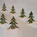 Set of 4 Pre-Lit 14" Beaded Walkway Christmas Trees - Clear Lights