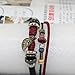 Lucky Leaf Red Rope Beads Bracelet 2013 Fashion Vintage Leather Wrap Women Bracelets