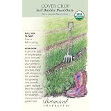 Botanical Interests 7609 Cover Crop Soil Builder Pea/Oat Organic Large Seed Packet
