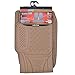 MotorTrend 100% Odorless Ridged Heavy Duty Rubber Floor Mats (Beige) - Semi Custom Fit