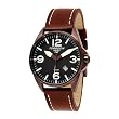 Torgoen Swiss Men's Brown Ion-Plated 3-Hand Stainless Steel Watch #T10103