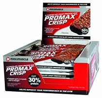 Maximuscle Promax Crisp Bars  Choc Crisp 12 x 21g