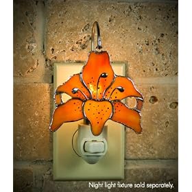 SWITCHABLES Stained Glass Night Light COVER - TIGERLILY SW092 - LIGHT FIXTURE SOLD... by Switchables