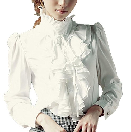 GraceLife ( グレースライフ ) リボン ボウタイ ブラウス サテンブラウス 長袖 レディース シャツ ブラウス