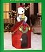 Christmas 4' Tall Santa Snoopy & Woodstock Doghouse LED Airblown Inflatable by Gemmy Dog House