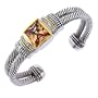 Inspired Champagne Cable Bangle Bracelet
