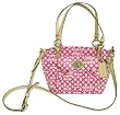 Coach Op Art Ctd Canvas Convertible Small Leah Tote (Pink)
