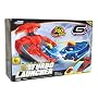 Road Champs GX Racers Motorized Turbo Launcher with Exclusive GX Racer (Fire Sprinter), GX Street Gyro and Turbo Launcher (Tracks Sold Separately)