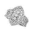 14K White Gold Diamond Ring - 0.25 Ct.